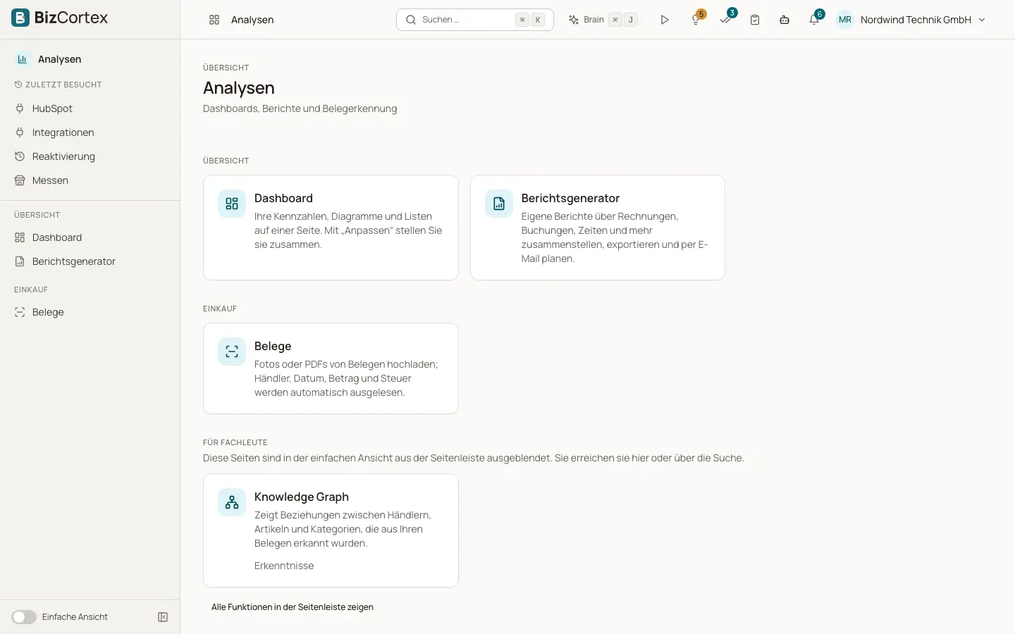 Die App Analysen im Überblick