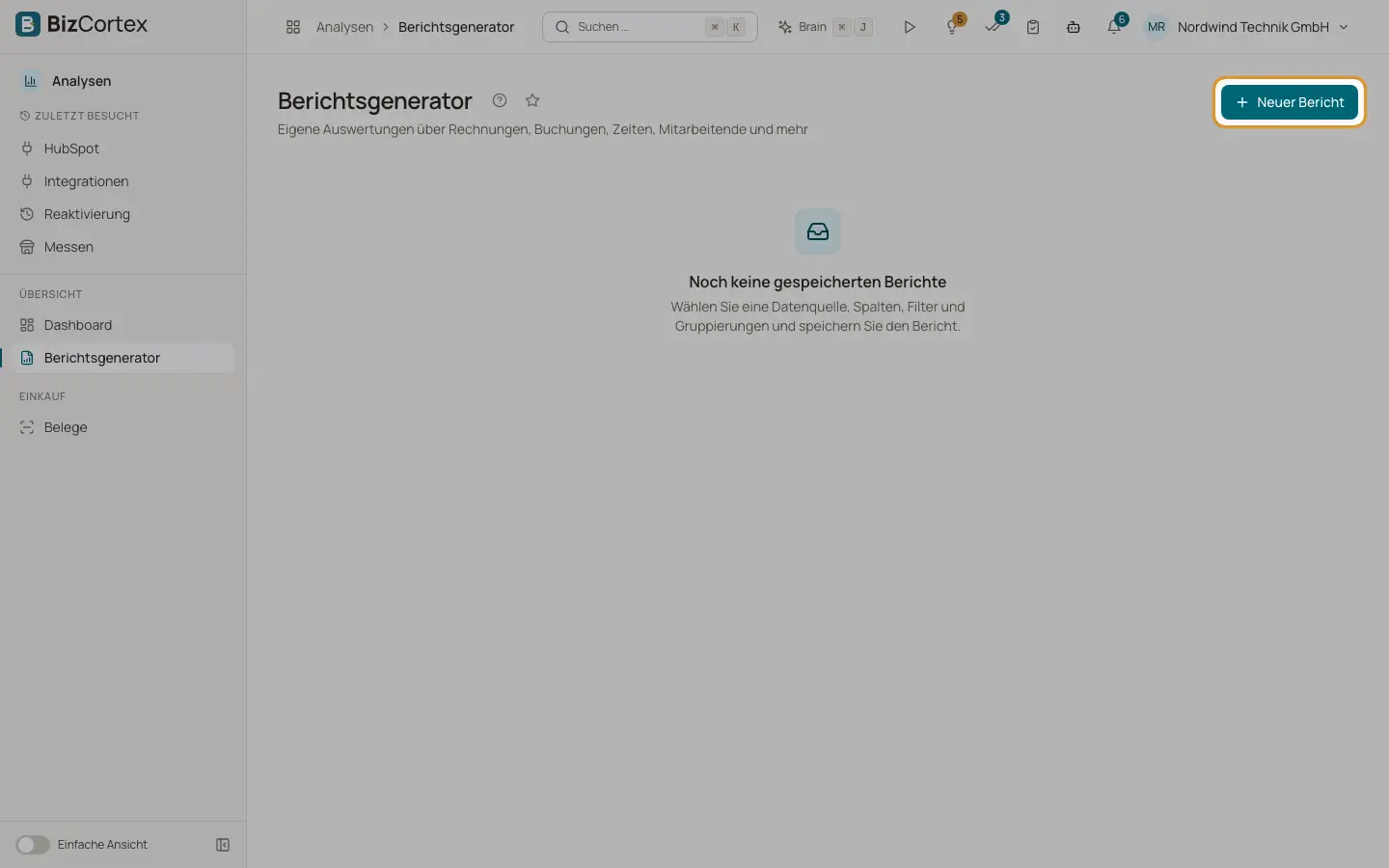Gespeicherte Berichte
