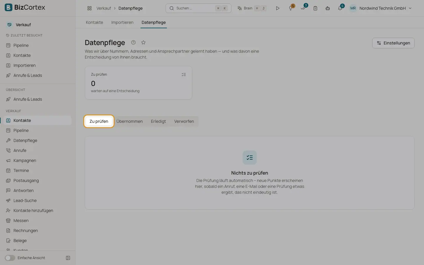 Datenpflege