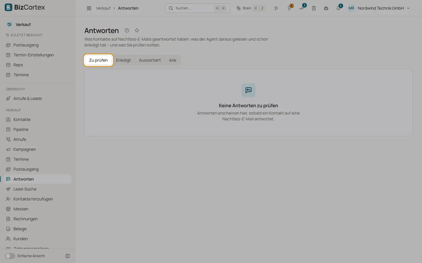 Antworten auf Nachfass EMails