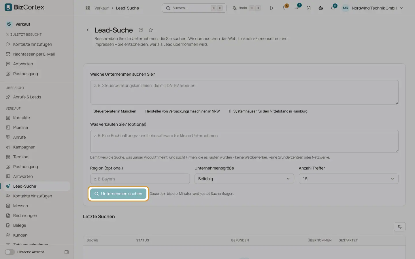 Leadsuche im Web