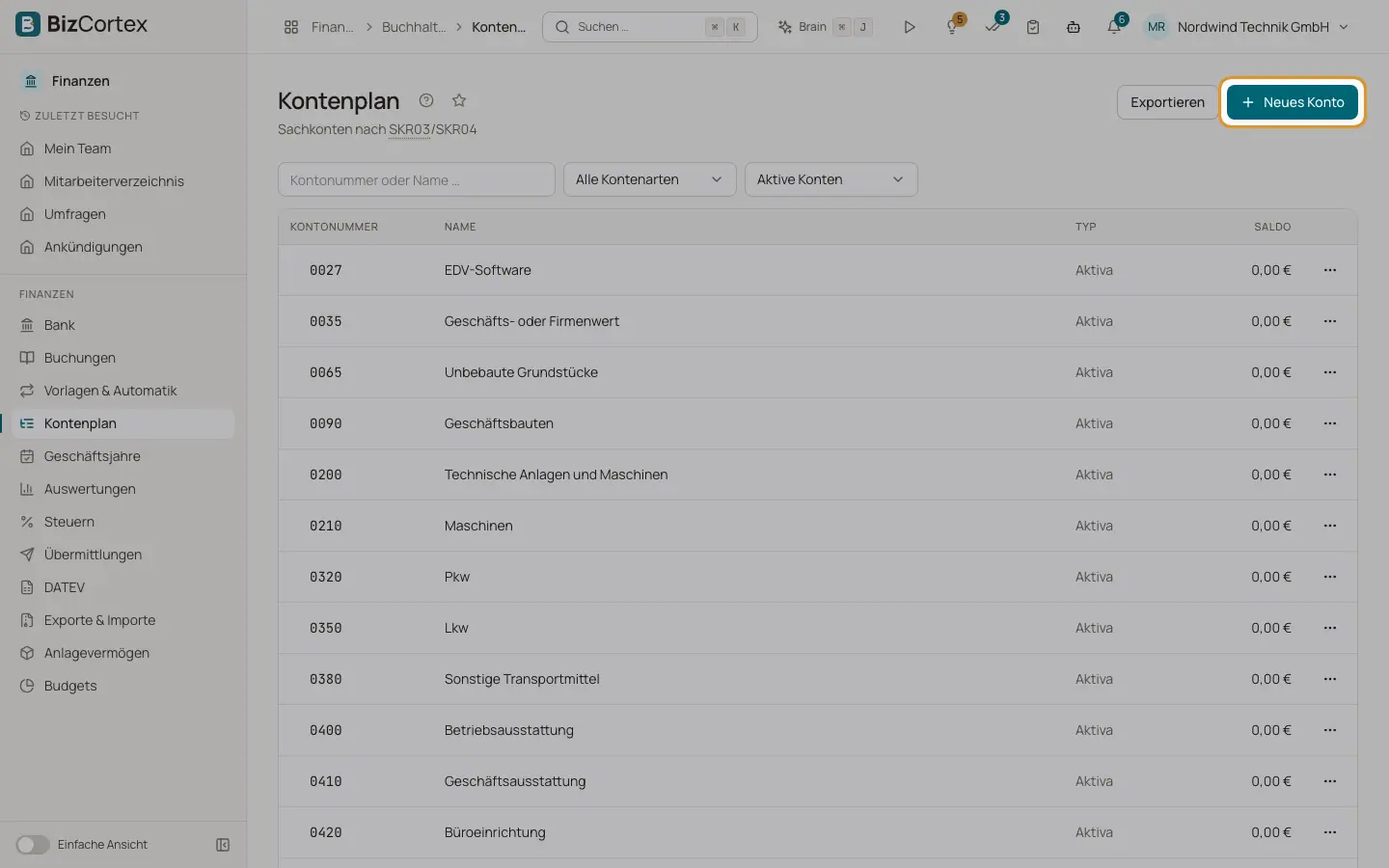 Kontenplan