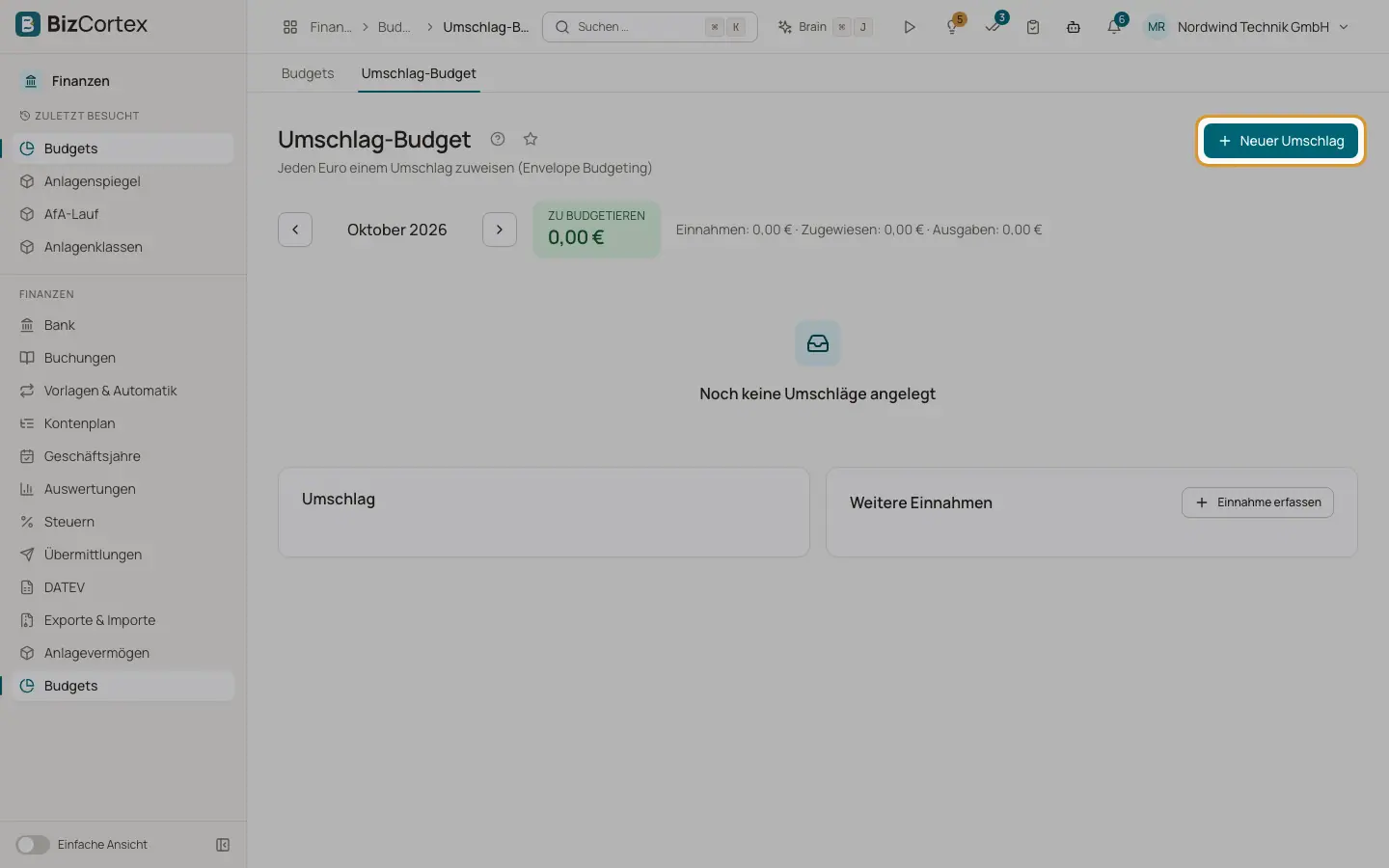 Umschlagbudget