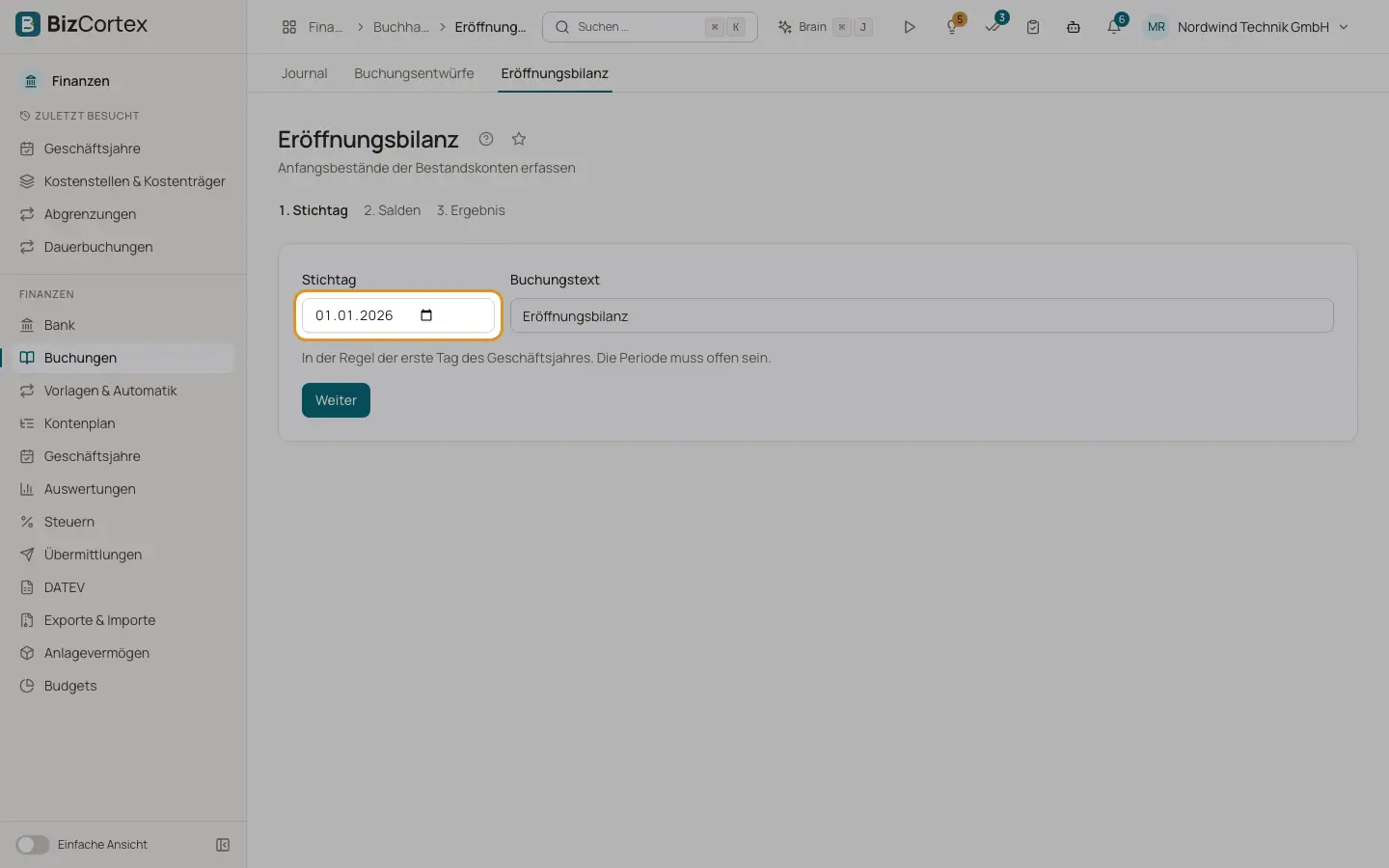 Eröffnungsbilanz