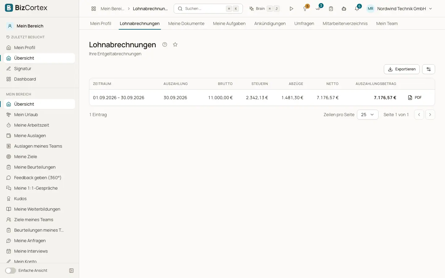 Lohnabrechnungen