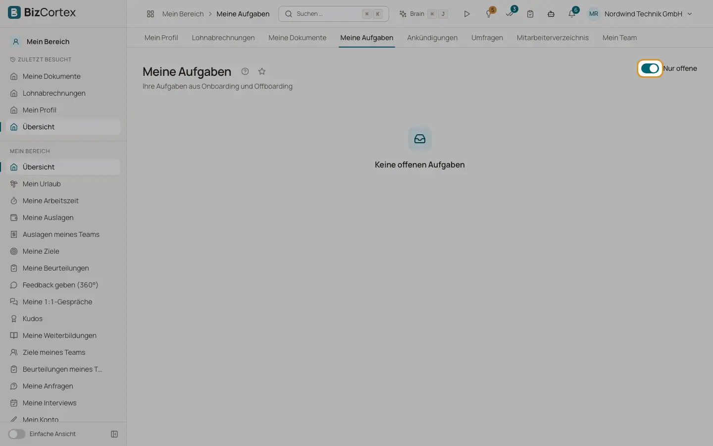 Meine Aufgaben