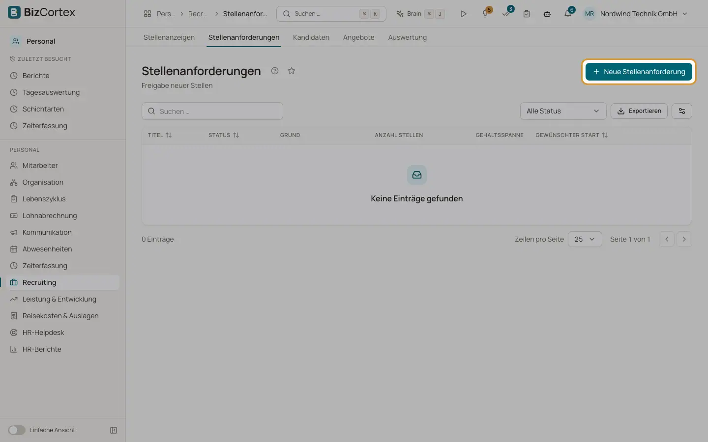 Stellenanforderungen und Stellenanzeigen