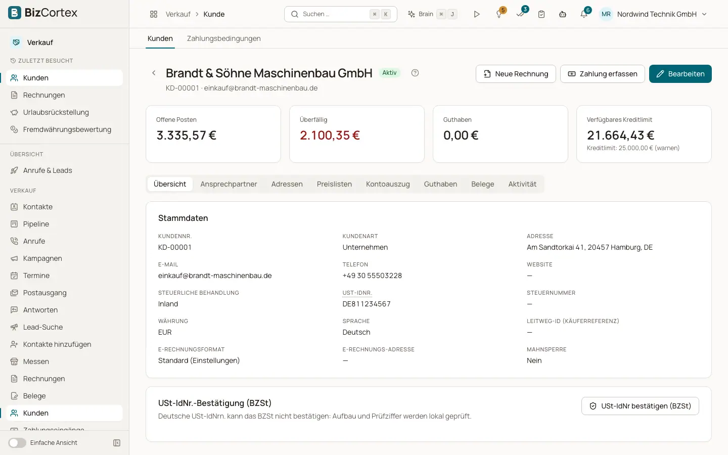 Die Kundenseite