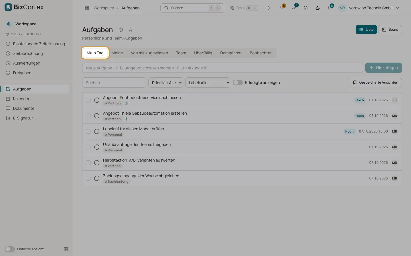 Aufgaben: Ansichten und Darstellungen