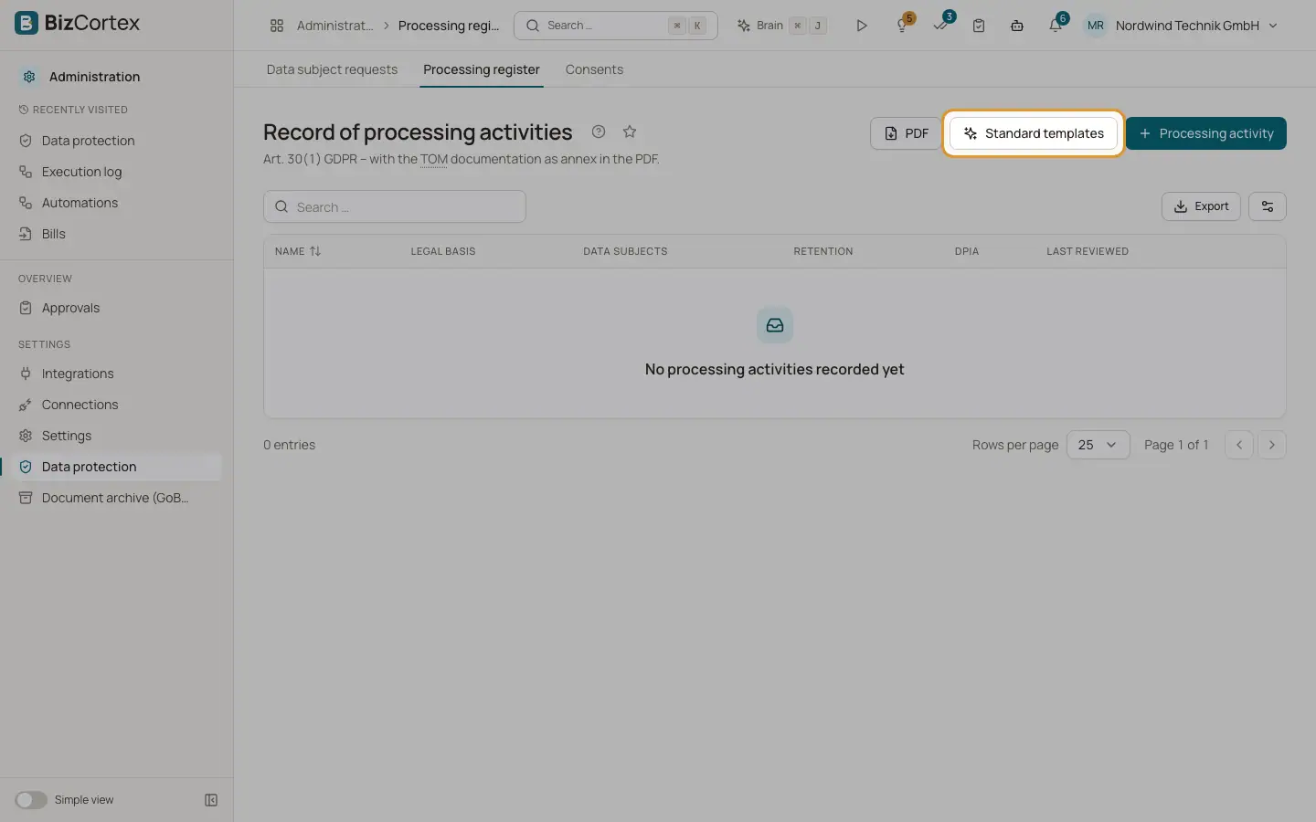 Register över behandlingar