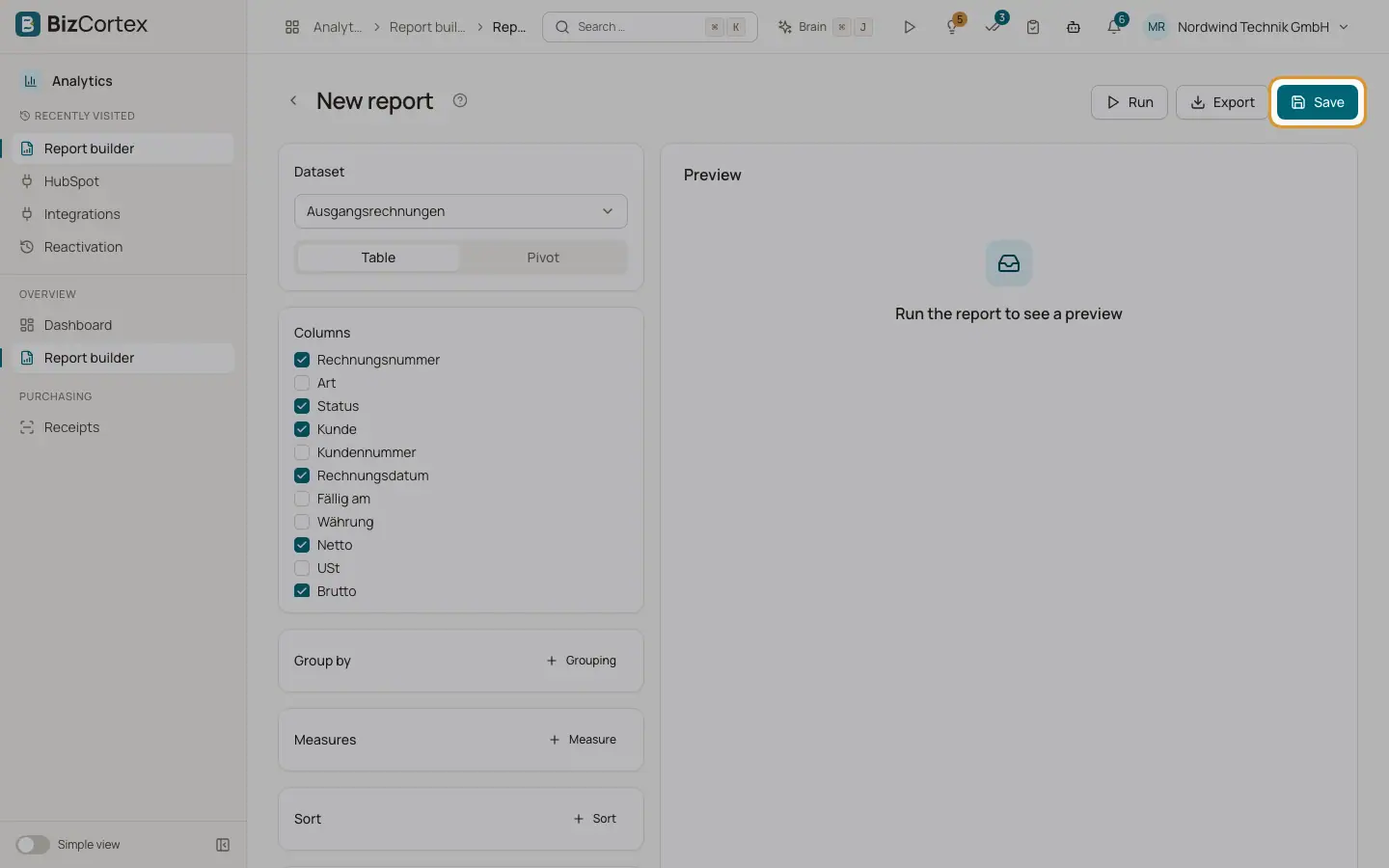 Enregistrer, partager et planifier des rapports