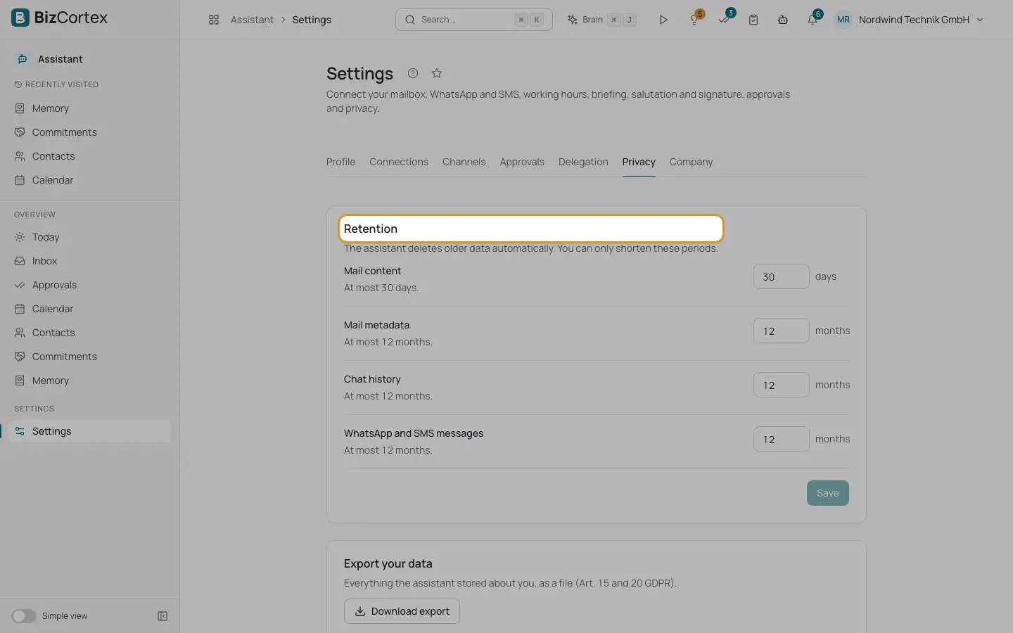 Privatliv og dine data