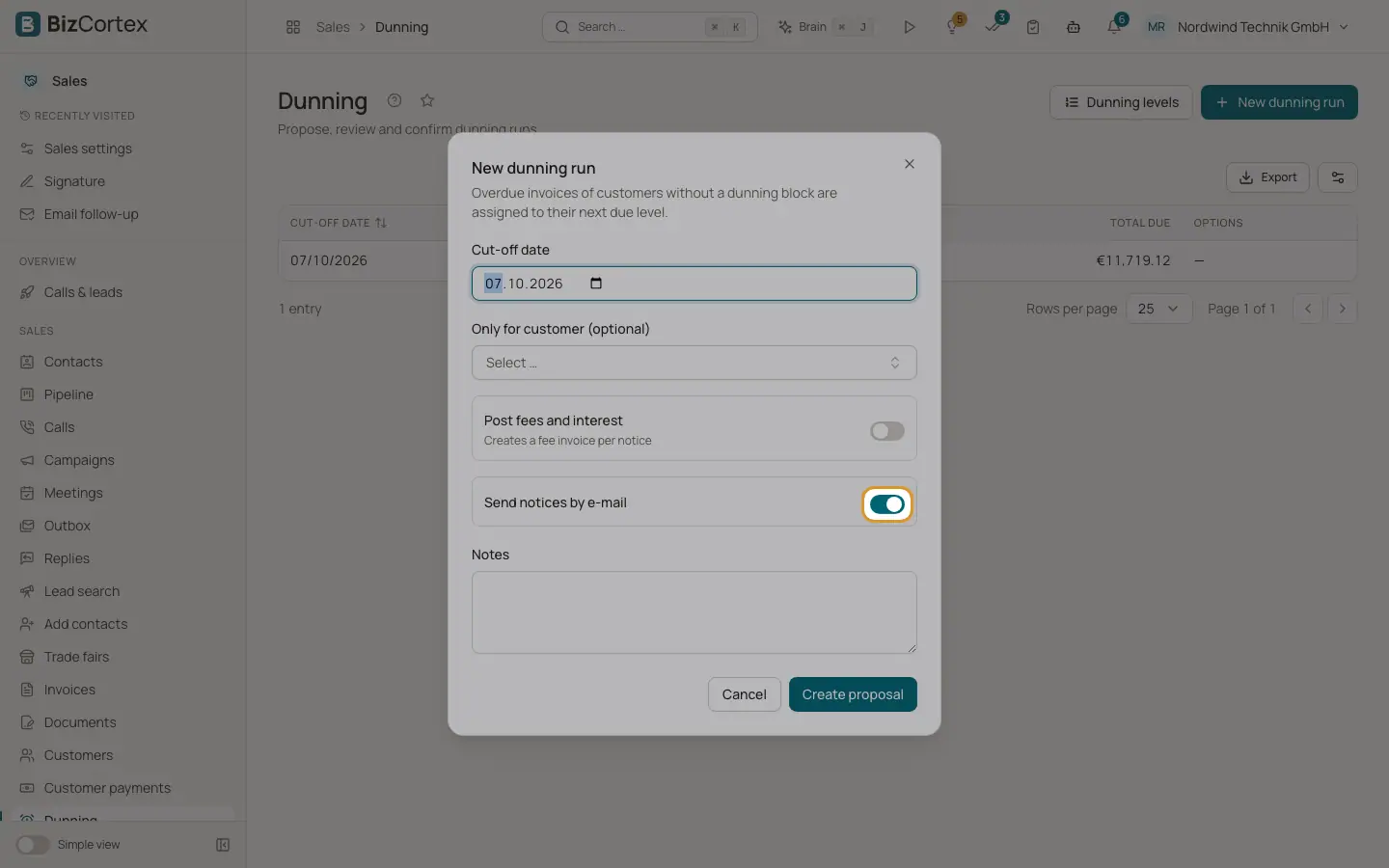 Correos de reclamación
