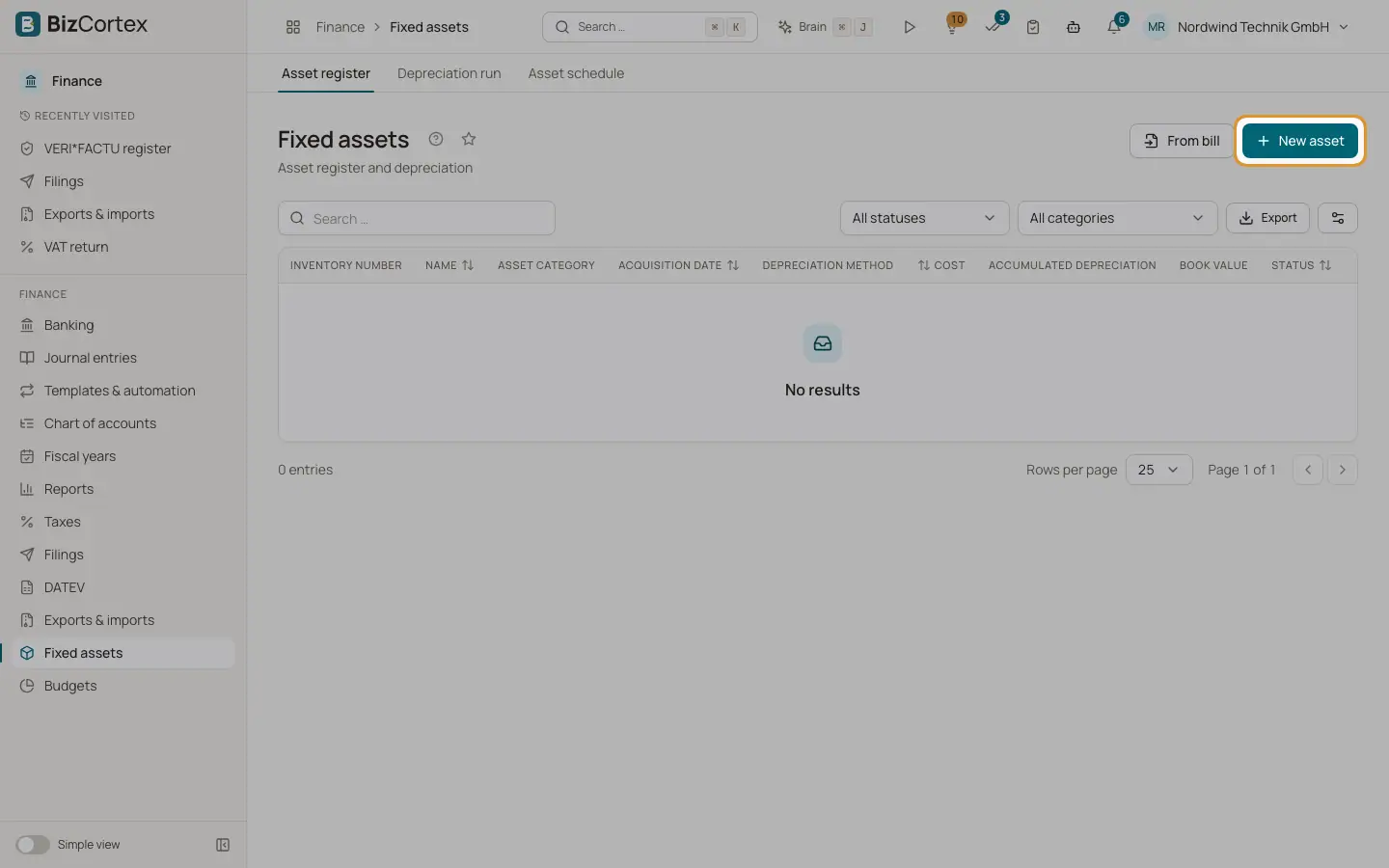 Crear y editar un activo