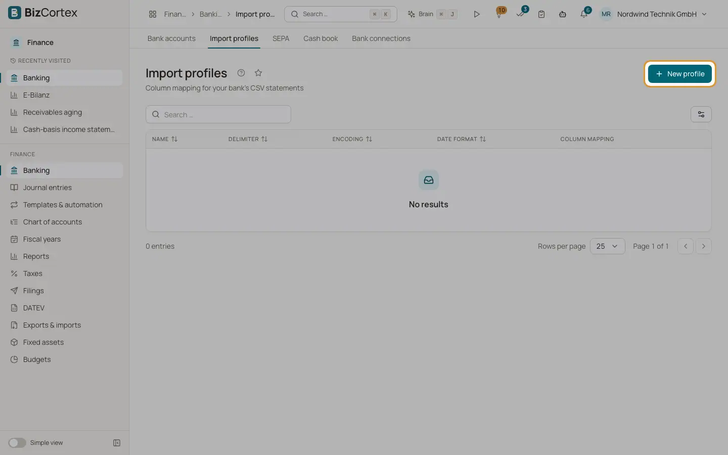 Importprofiler til CSV