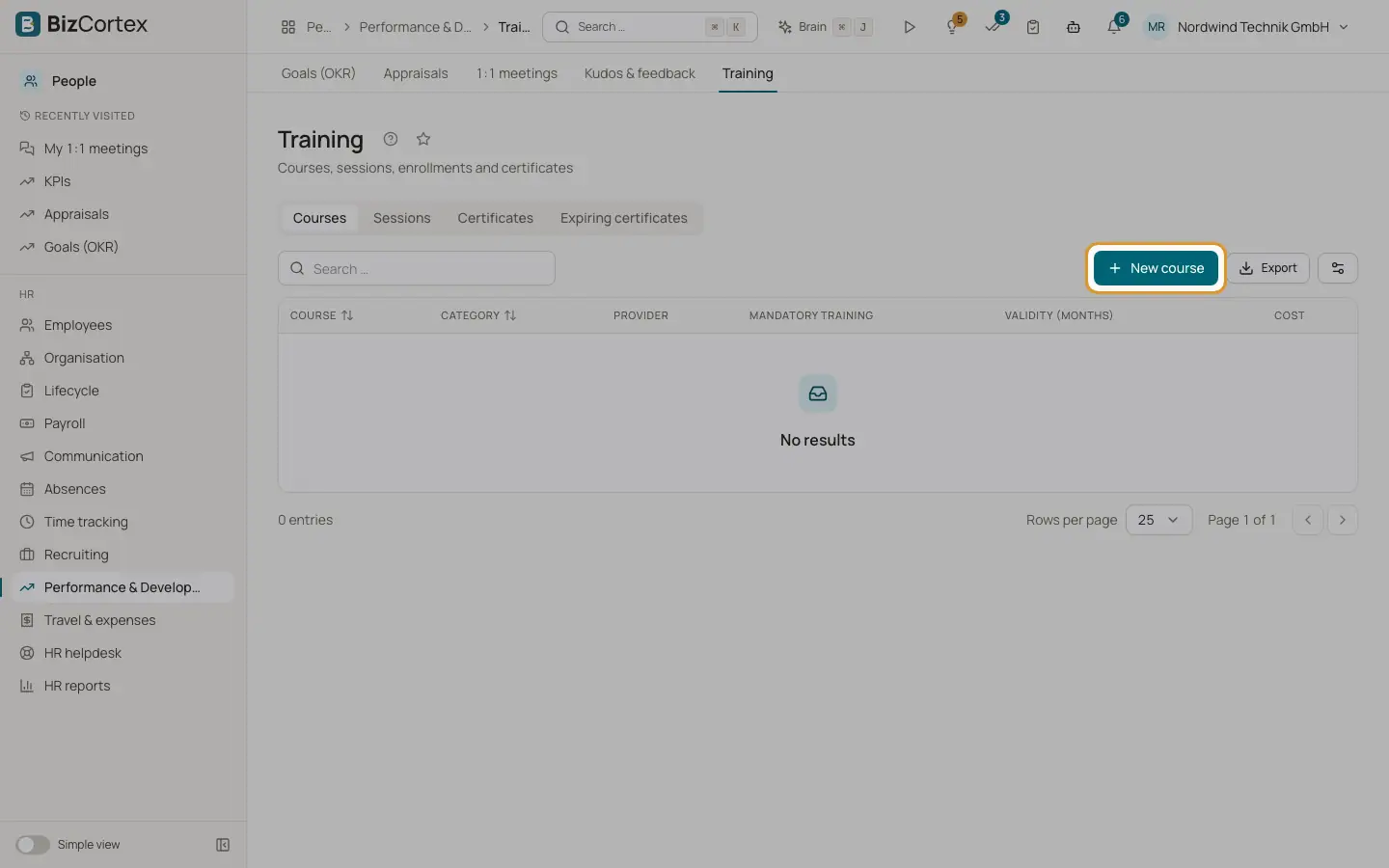Formación y certificados