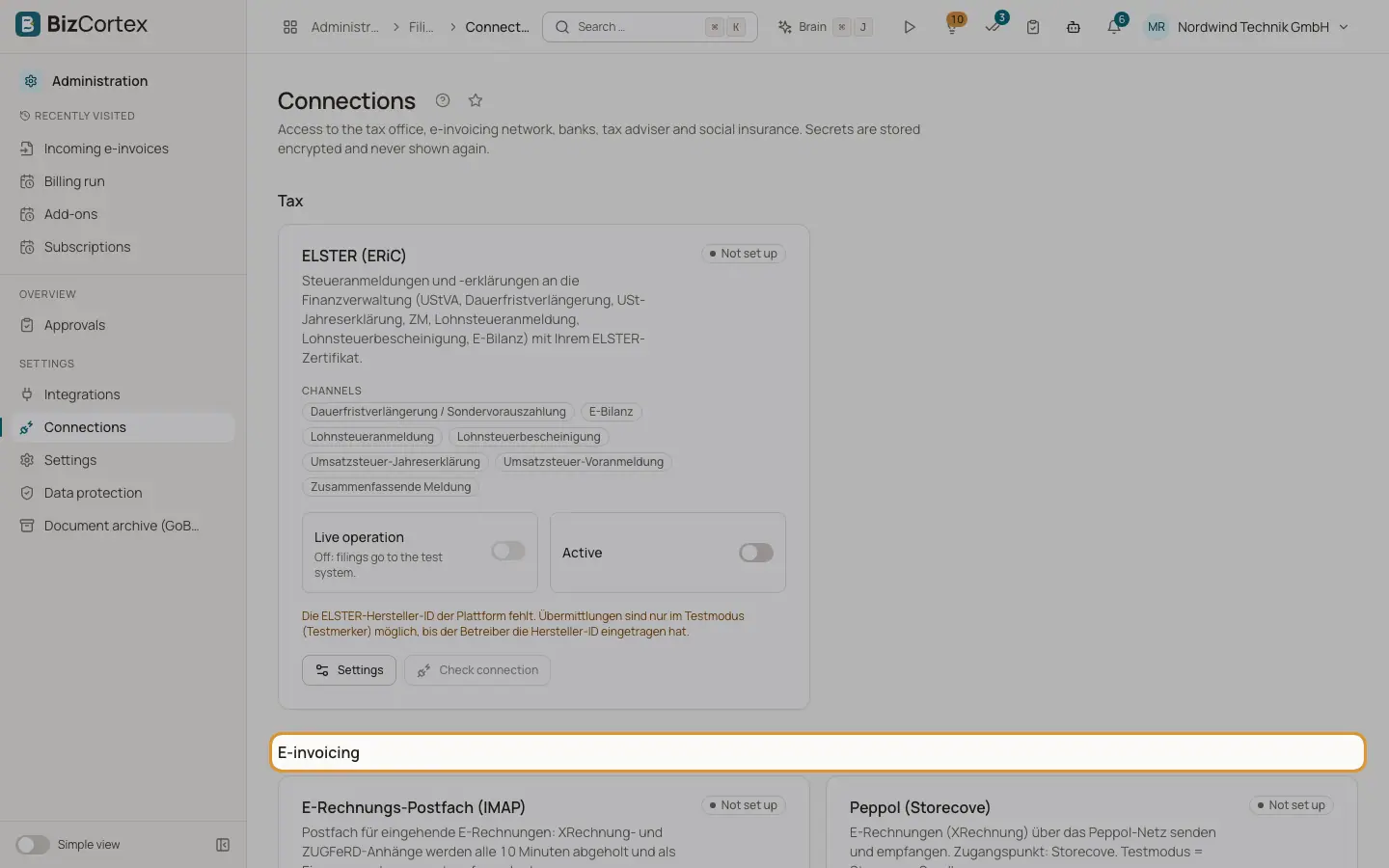 Configurar Peppol