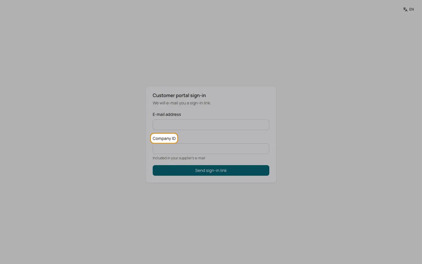 Customer portal: what customers see