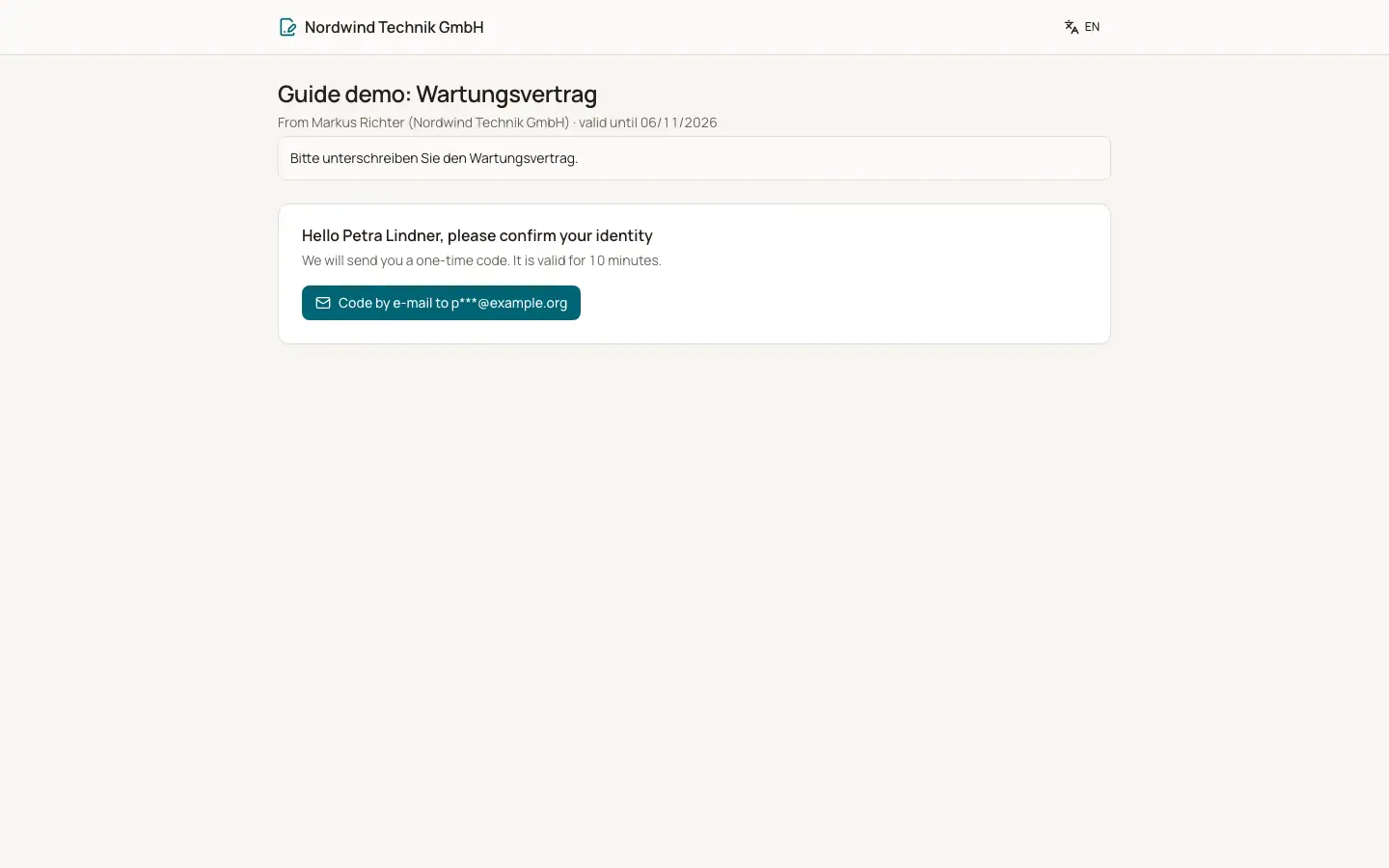 Elektronisk underskrift: hvad underskriveren ser